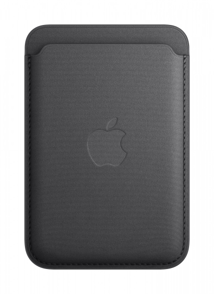 Apple iPhone Feingewebe Wallet mit MagSafe (schwarz)