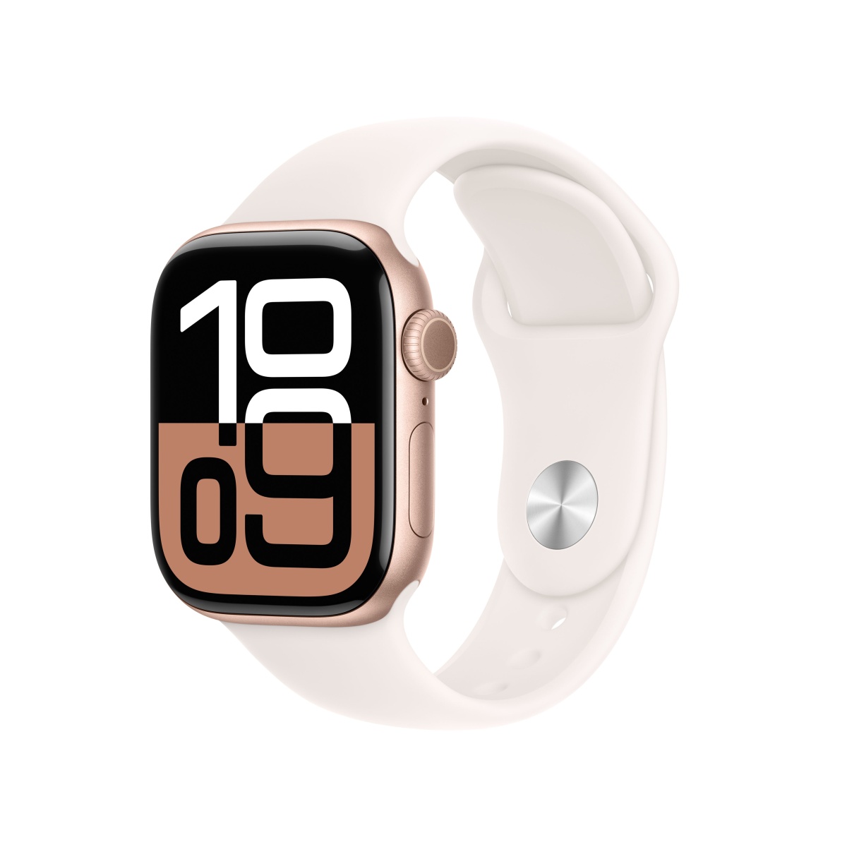 Apple Watch S10 Aluminium Cellular 42mm Rosegold Sportarmband blassrosa M L Apple Watch Series 10 Watch Implement IT