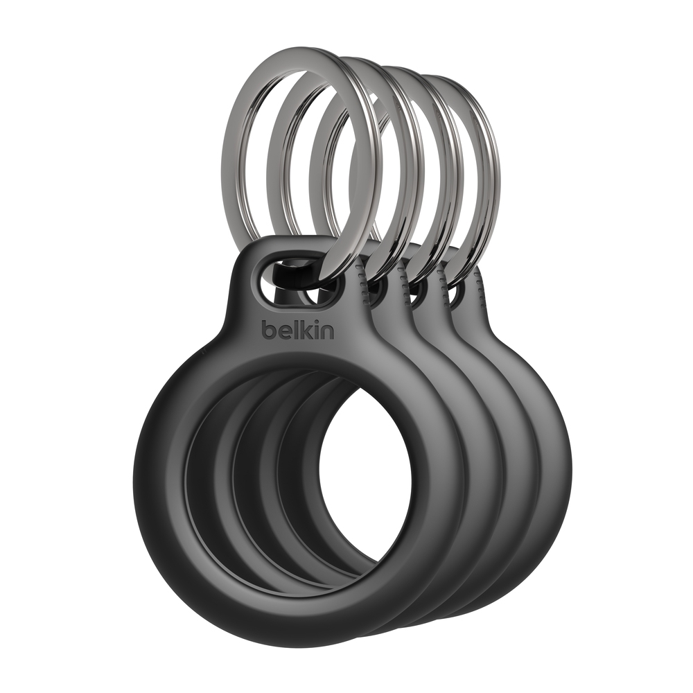 Taschen & IT Schlüsselanhänger mit | Implement für AirTag 4er-Pack Apple Secure Schutz Holder schwarz Zubehör - Belkin | |