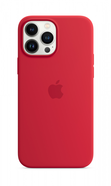 Apple Silikon Case iPhone 13 Pro Max mit MagSafe rot