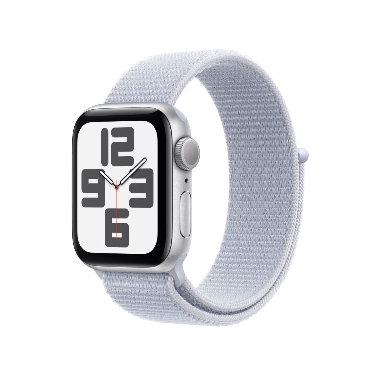 Apple Watch SE Aluminium 40mm Silber Sport Loop blaue Wolke