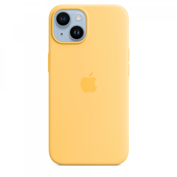 Apple Silikon Case iPhone 14 mit MagSafe sonnenlicht
