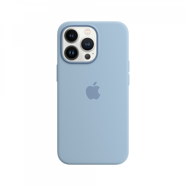 Apple Silikon Case iPhone 13 Pro mit MagSafe dunstblau