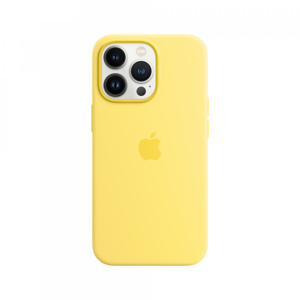 Apple Silikon Case iPhone 13 Pro mit MagSafe zitronenschale