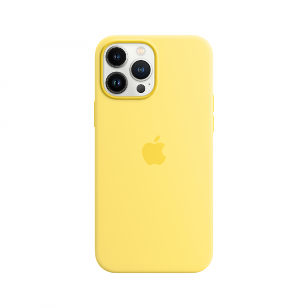 Apple Silikon Case iPhone 13 Pro Max mit MagSafe zitronenschale