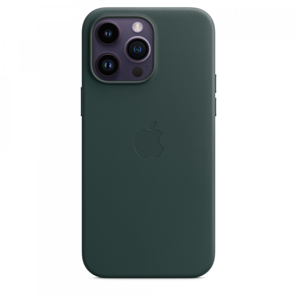 Apple Leder Case iPhone 14 Pro Max mit MagSafe waldgrün