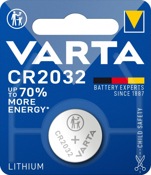 VARTA LITHIUM Coin CR2032 3V Batterie (1er Pack)