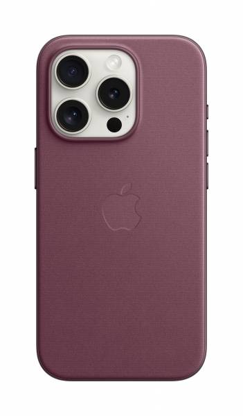 Apple Feingewebe Case iPhone 15 Pro mit MagSafe (mulberry)