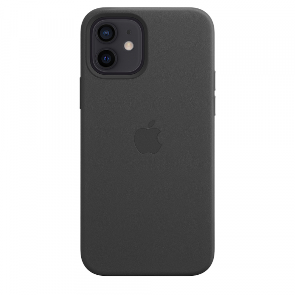 Apple Lederhülle iPhone 12/12 Pro mit MagSafe schwarz