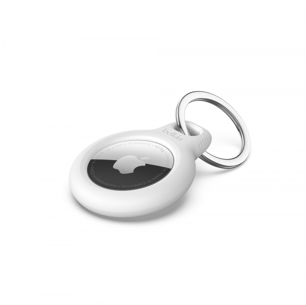 Belkin Secure Holder mit Schlüsselanhänger für Apple AirTag - weiß