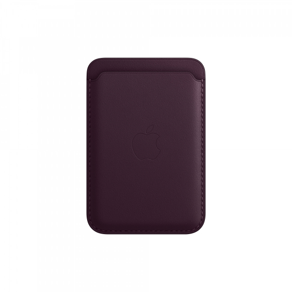 Apple Leder Wallet iPhone mit MagSafe dunkelkirsch