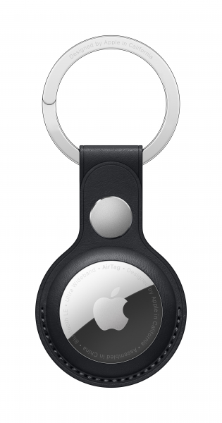 Apple AirTag Schlüsselanhänger aus Leder mitternacht
