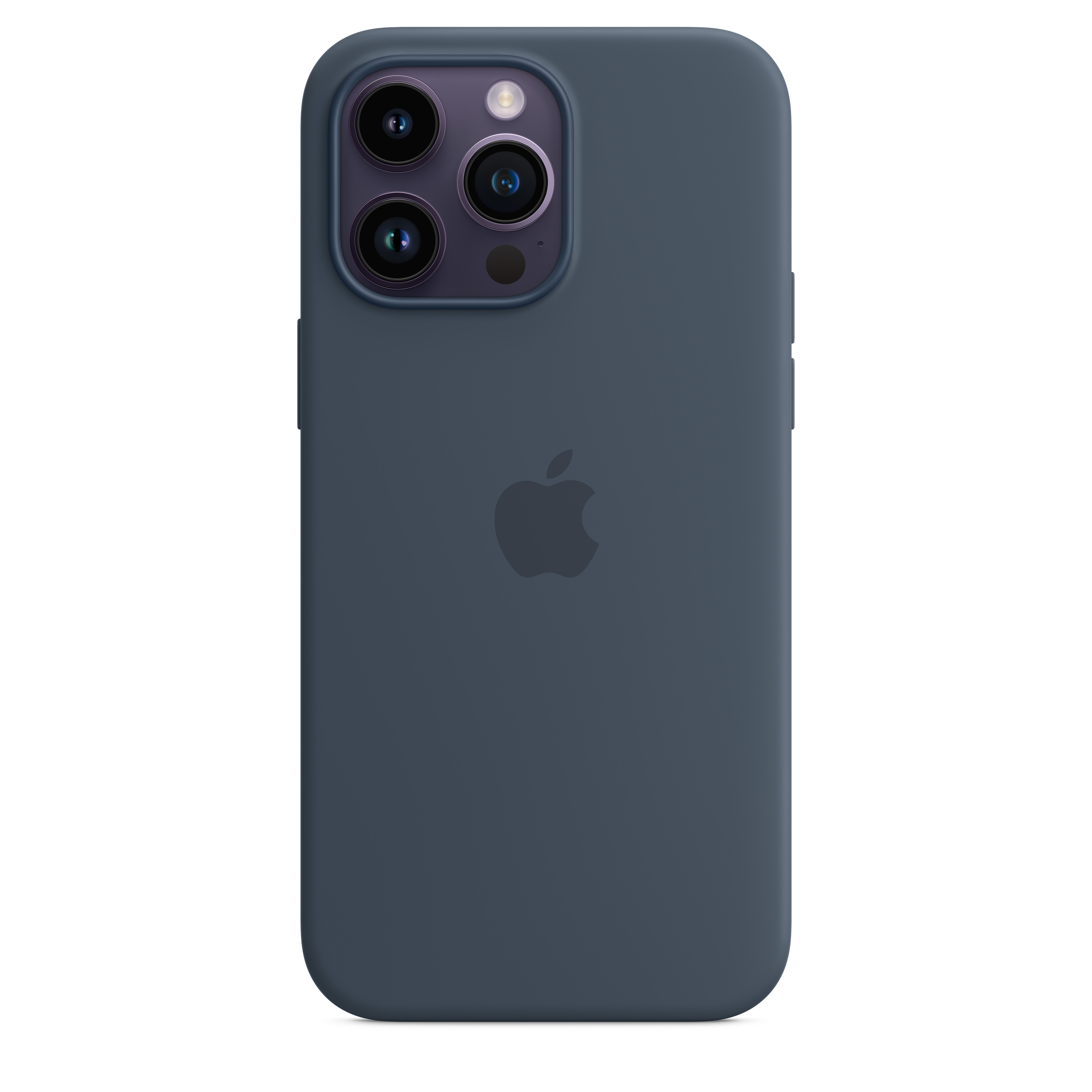 Apple Silikon Case iPhone 14 Pro Max mit MagSafe sturmblau, Taschen &  Schutz, Zubehör