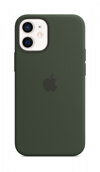 Apple Silikon Case iPhone 12 mini mit MagSafe zyperngrün