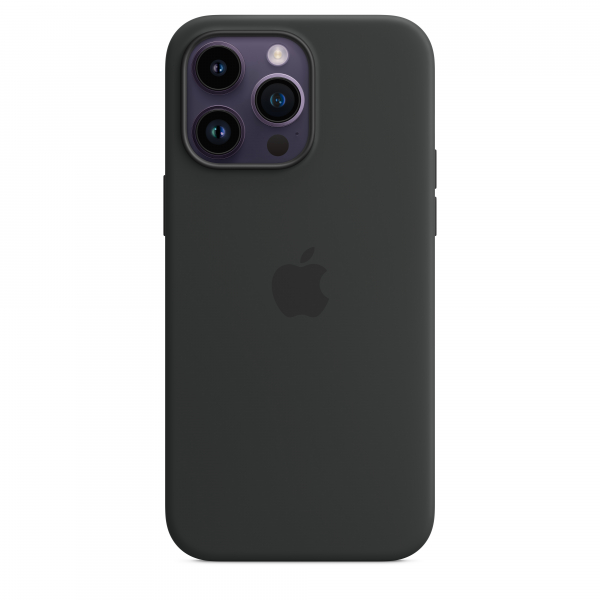 Apple Silikon Case iPhone 14 Pro Max mit MagSafe mitternacht