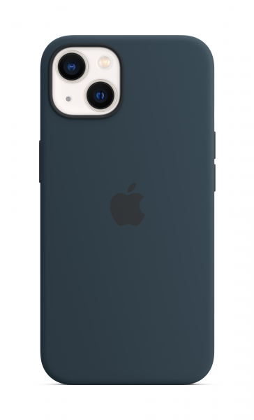 Apple Silikon Case iPhone 13 mit MagSafe abyssblau