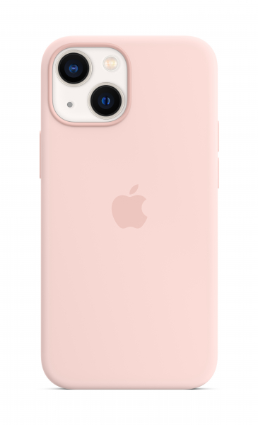 Apple Silikon Case iPhone 13 mini mit MagSafe kalkrosa