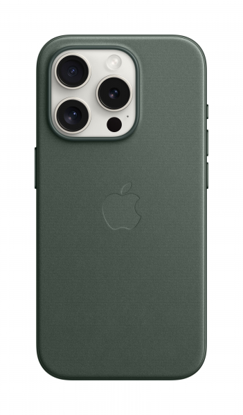 Apple Feingewebe Case iPhone 15 Pro mit MagSafe (immergrün)