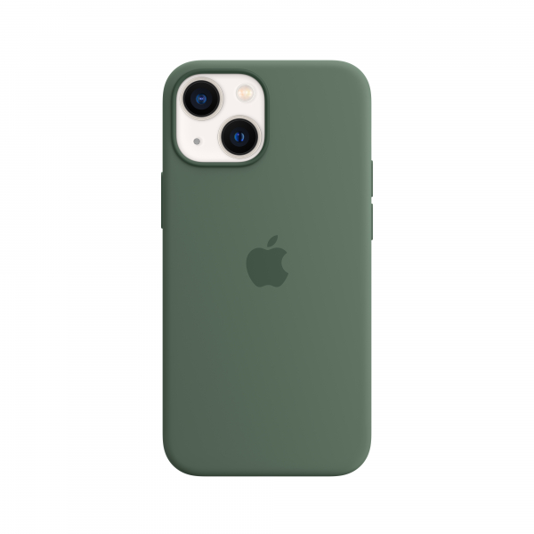 Apple Silikon Case iPhone 13 mini mit MagSafe eukalyptus