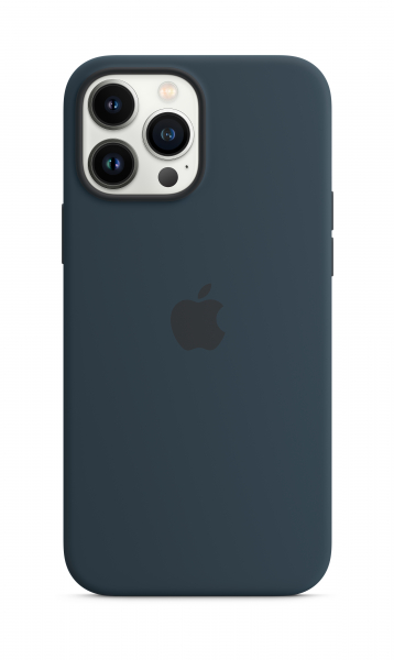 Apple Silikon Case iPhone 13 Pro Max mit MagSafe abyssblau
