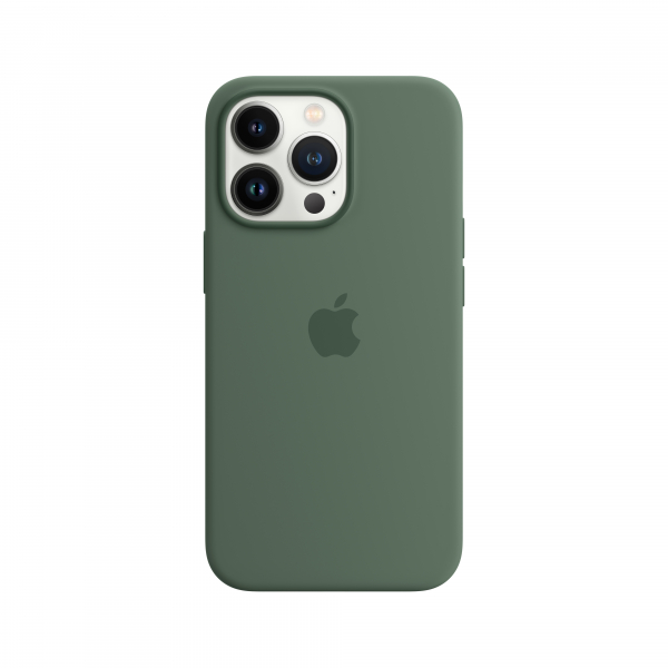 Apple Silikon Case iPhone 13 Pro mit MagSafe eukalyptus