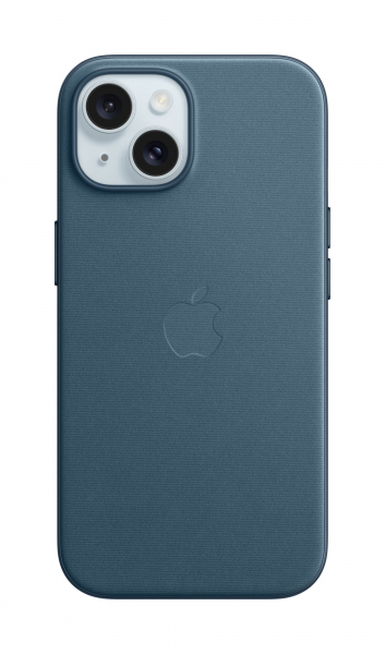 Apple Feingewebe Case iPhone 15 mit MagSafe (pazifikblau)